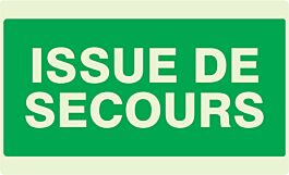 PANNEAU ISSUE DE SECOURS LUMINESCENT 330X200MM TALIAPLAST - 631402