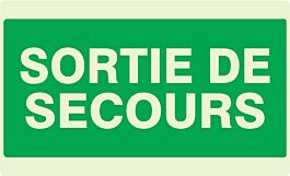 PANNEAU SORTIE DE SECOURS LUMINESCENT 330X200MM TALIAPLAST - 631432