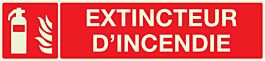 PANNEAU EXTINCTEUR D'INCENDIE LUMINESCENT 330X75MM TALIAPLAST - 635101