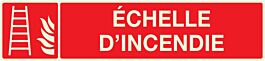 PANNEAU ECHELLE D'INCENDIE LUMINESCENT 330X75MM TALIAPLAST - 635102