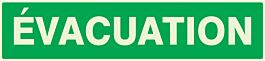 PANNEAU EVACUATION LUMINESCENT 330X75MM TALIAPLAST - 635405
