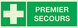 PANNEAU PREMIER SECOURS LUMINESCENT 330X120MM TALIAPLAST - 636406