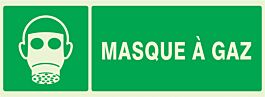 PANNEAU MASQUE A GAZ LUMINESCENT 330X120MM TALIAPLAST - 636411