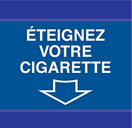 PANNEAU ETEIGNEZ VOTRE CIGARETTE D-SIGN 100X100MM TALIAPLAST - 637504
