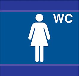 PANNEAU TOILETTES DAMES D-SIGN 100X100MM TALIAPLAST - 637633