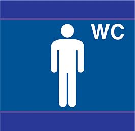PANNEAU TOILETTES HOMMES D-SIGN 100X100MM TALIAPLAST - 637635