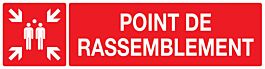 PANNEAU POINT DE RASSEMBLEMENT (INCENDIE) 200X52MM TALIAPLAST - 720111