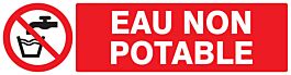 Panneau adhésif EAU NON POTABLE 200X52MM TALIAPLAST - 720214