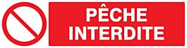 Panneau adhésif PECHE INTERDITE 200X52MM TALIAPLAST - 720215