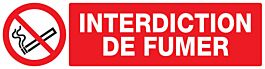 Panneau adhésif INTERDICTION DE FUMER 200X52MM TALIAPLAST - 720236