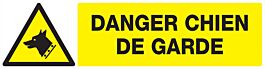 Panneau adhésif DANGER, CHIEN DE GARDE 200X52MM TALIAPLAST - 720330