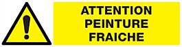 Panneau adhésif ATTENTION PEINTURE FRAICHE 200X52MM TALIAPLAST - 720334