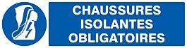 PANNEAU CHAUSSURES ISOLANTES OBLIGATOIRES 200X52MM TALIAPLAST - 720516