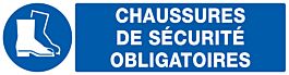 PANNEAU CHAUSSURES DE SECURITE OBLIGATOIRES 200X52MM TALIAPLAST - 720518