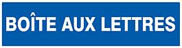 Panneau adhésif BOITE AUX LETTRES 200X52MM TALIAPLAST - 720609