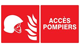 PANNEAU ACCES POMPIERS 330X200MM TALIAPLAST - 721105