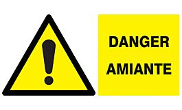 PANNEAU DANGER AMIANTE 330X200MM TALIAPLAST - 721323