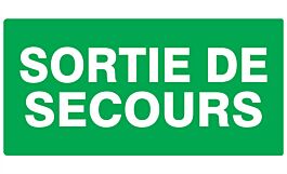 PANNEAU SORTIE DE SECOURS 330X200MM TALIAPLAST - 721432