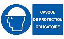 PANNEAU CASQUE DE PROTECTION OBLIGATOIRE 330X200MM TALIAPLAST - 721503