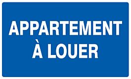 Panneau adhésif APPARTEMENT A LOUER 330X200MM TALIAPLAST - 721636