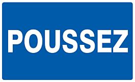 Panneau adhésif POUSSEZ 330X200MM TALIAPLAST - 721642