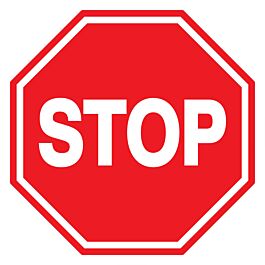 Panneau adhésif STOP Ø300MM TALIAPLAST - 722209