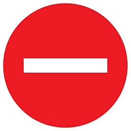 Panneau adhésif SENS INTERDIT Ø300MM TALIAPLAST - 722210