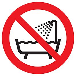 Panneau adhésif NE PAS UTILISER DANS UNE BAIGNOIRE / UNE DOUCHE D.300mm TALIAPLAST - 722307