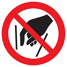 Panneau adhésif NE PAS METTRE LES MAINS Ø300MM TALIAPLAST - 722329