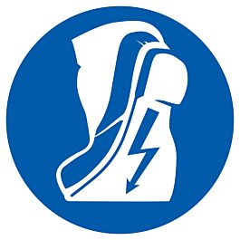Panneau adhésif CHAUSSURES ISOLANTES OBLIGATOIRES Ø300MM TALIAPLAST - 722517