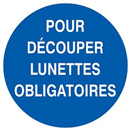PANNEAU POUR DECOUPER LUNETTES OBLIGATOIRES Ø300MM TALIAPLAST - 722531