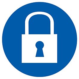 Panneau adhésif CADENAS OBLIGATOIRE Ø300MM TALIAPLAST - 722565