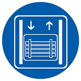 Panneau adhésif TRANSPORT DE MARCHANDISES EXCLUSIVEMENT Ø300MM TALIAPLAST - 722569