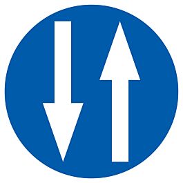 PANNEAU CIRCULATION A DOUBLE SENS Ø300MM TALIAPLAST - 722584