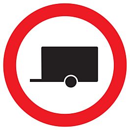 Panneau adhésif INTERDIT AUX REMORQUES Ø420MM TALIAPLAST - 723295