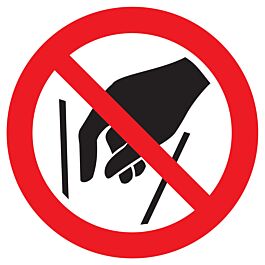 Panneau adhésif NE PAS METTRE LES MAINS Ø420MM TALIAPLAST - 723329