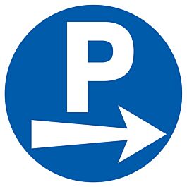 PANNEAU PARKING FLECHE A DROITE Ø420MM TALIAPLAST - 723521