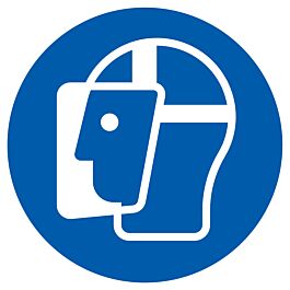 PANNEAU VISIERE DE PROTECTION OBLIGATOIRE Ø420MM TALIAPLAST - 723541