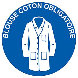Panneau adhésif BLOUSE COTON OBLIGATOIRE Ø420MM TALIAPLAST - 723551