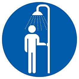 Panneau adhésif DOUCHE OBLIGATOIRE Ø420MM TALIAPLAST - 723555