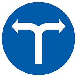 Panneau adhésif VIRAGE A DROITE OU A GAUCHE Ø420MM TALIAPLAST - 723581