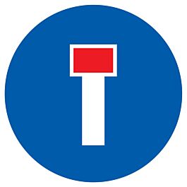 Panneau adhésif VOIE SANS ISSUE Ø420MM TALIAPLAST - 723587