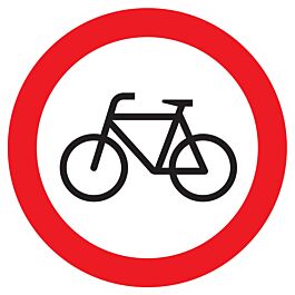 Panneau adhésif INTERDIT AUX VELOS Ø80MM TALIAPLAST - 724298
