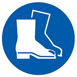 PANNEAU CHAUSSURES DE SECURITE OBLIGATOIRES Ø80MM TALIAPLAST - 724539