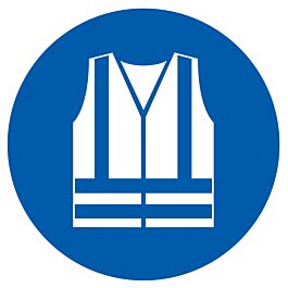 PANNEAU GILET DE SECURITE HAUTE VISIBILITE OBLIGAT. Ø80MM TALIAPLAST - 724540