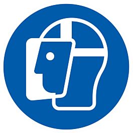 PANNEAU VISIERE DE PROTECTION OBLIGATOIRE Ø80MM TALIAPLAST - 724541