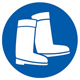 Panneau adhésif BOTTES OBLIGATOIRES Ø80MM TALIAPLAST - 724554