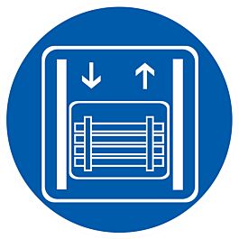 Panneau adhésif TRANSPORT DE MARCHANDISES EXCLUSIVEMENT Ø80MM TALIAPLAST - 724569