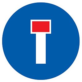 Panneau adhésif VOIE SANS ISSUE Ø80MM TALIAPLAST - 724587