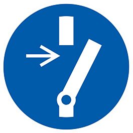 PANNEAU DEBRANCHER AVANT UNE ACTIVITE DE MAINTENANCE Ø80MM TALIAPLAST - 724594
